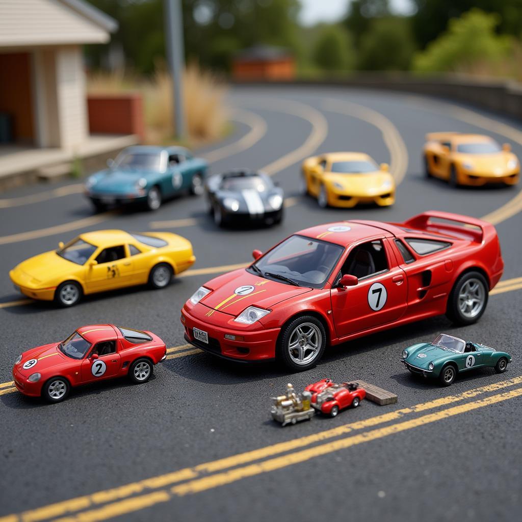 Slot Cars in Various Scales