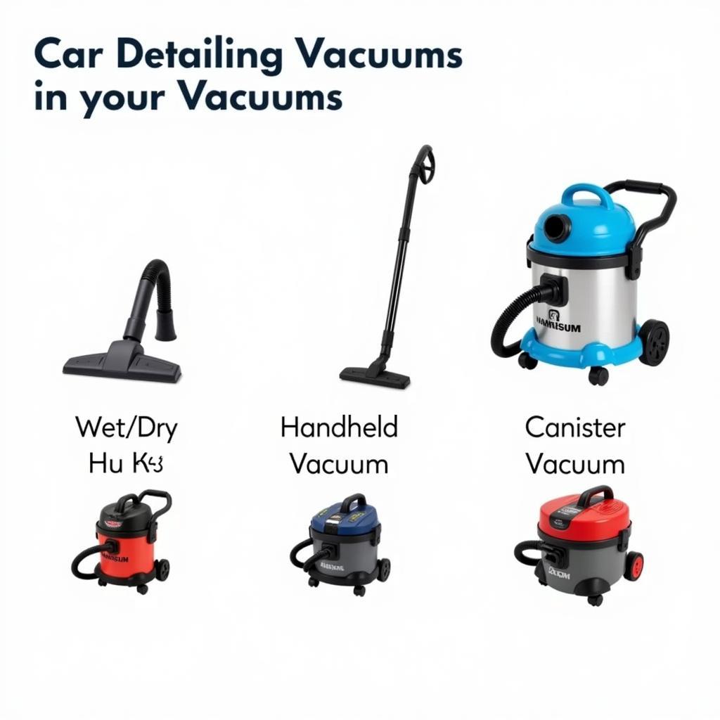 Different Types of Car Detailing Vacuums