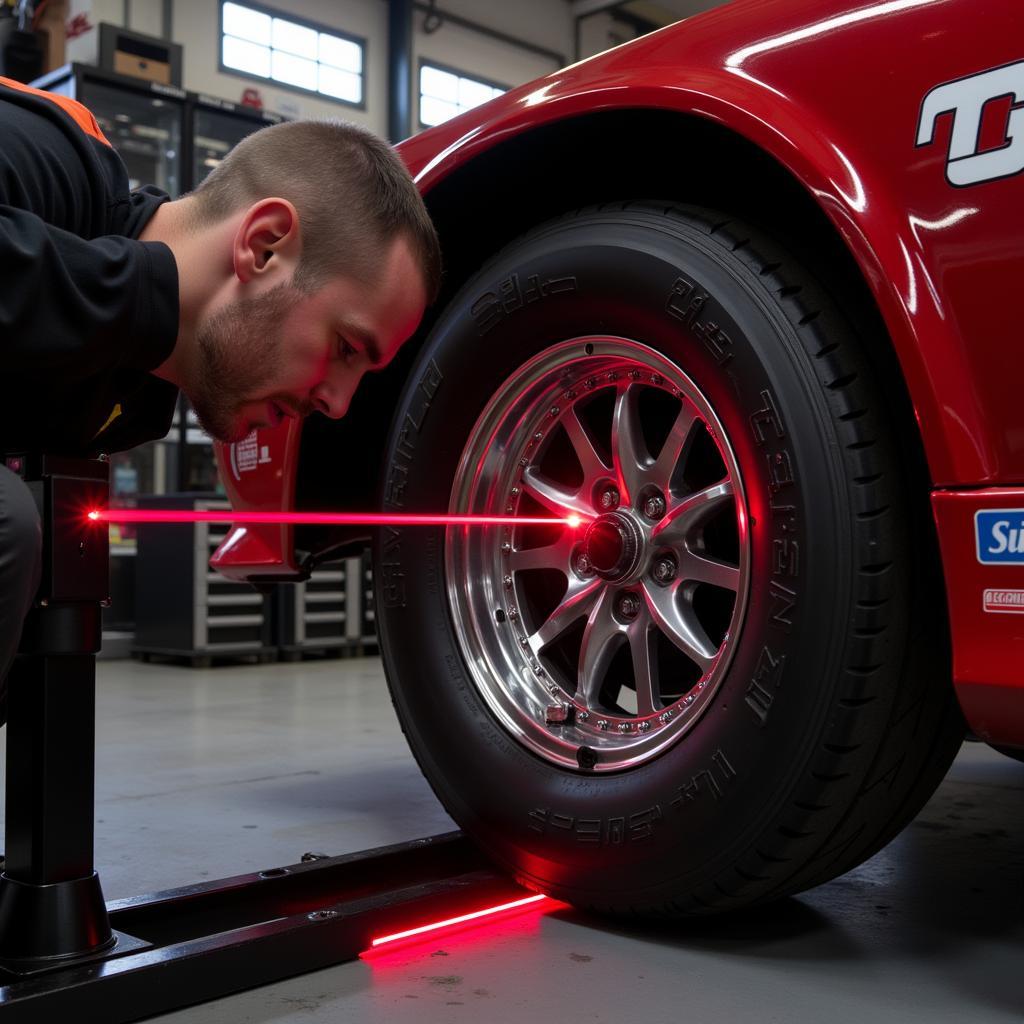 Drag Car Alignment Setup