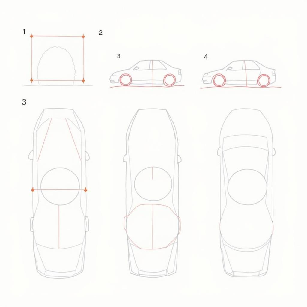 Drawing Car Basic Shapes