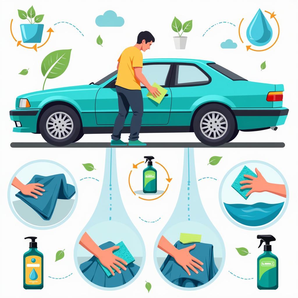 Eco-friendly car detailing services with water conservation and biodegradable products