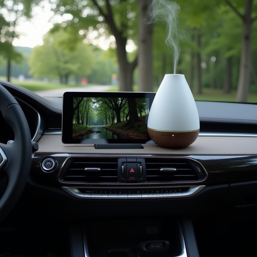 Essential Oil Diffuser in Car Interior