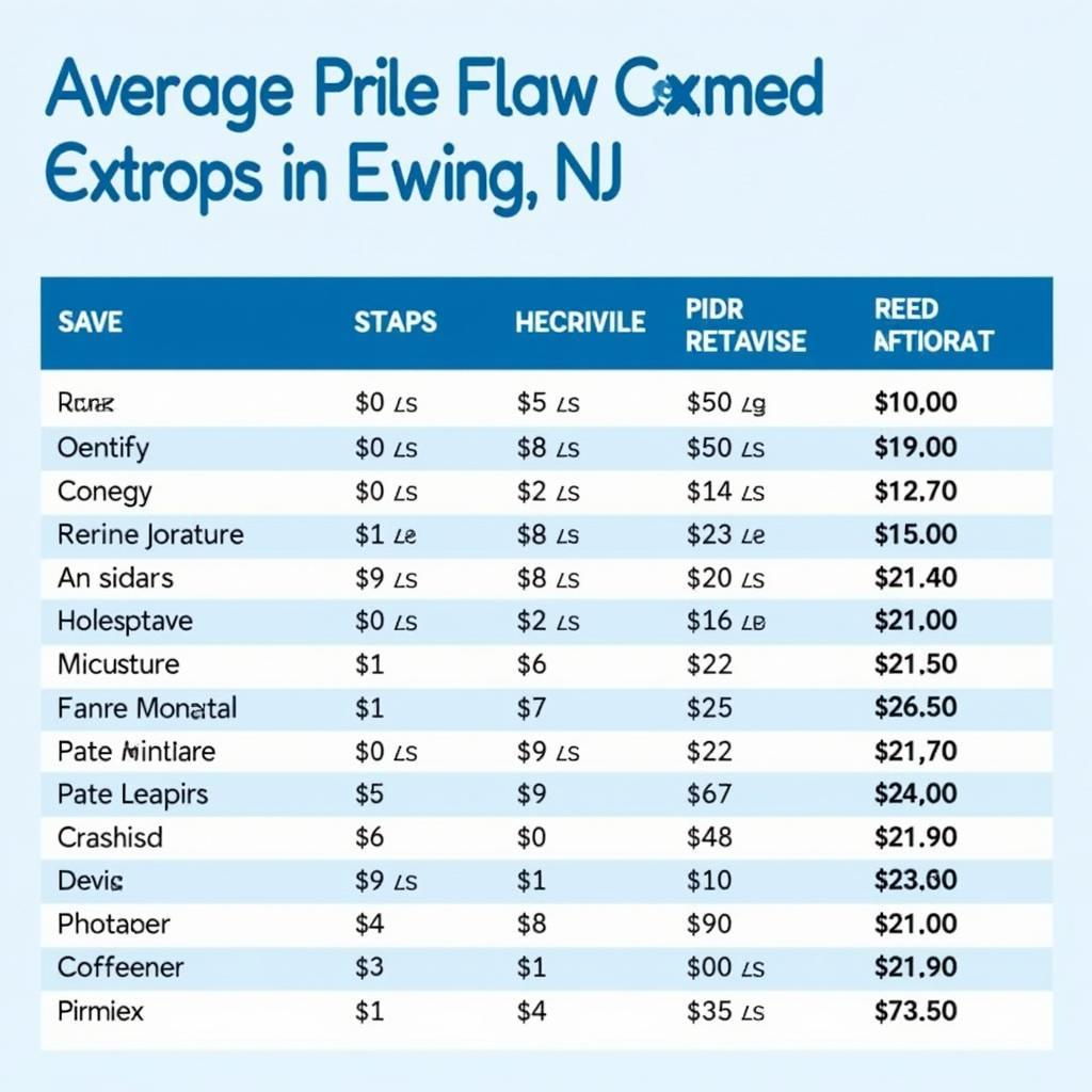 Price Comparison of Car Detailing in Ewing