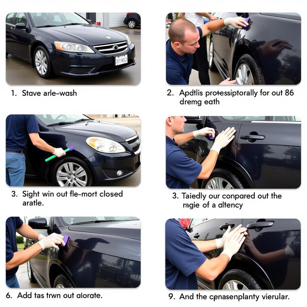 Exterior Car Detailing Process in Action