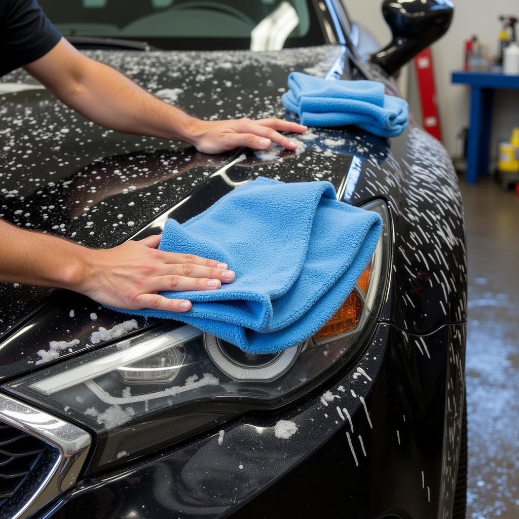 Exterior Car Detailing Wash Process