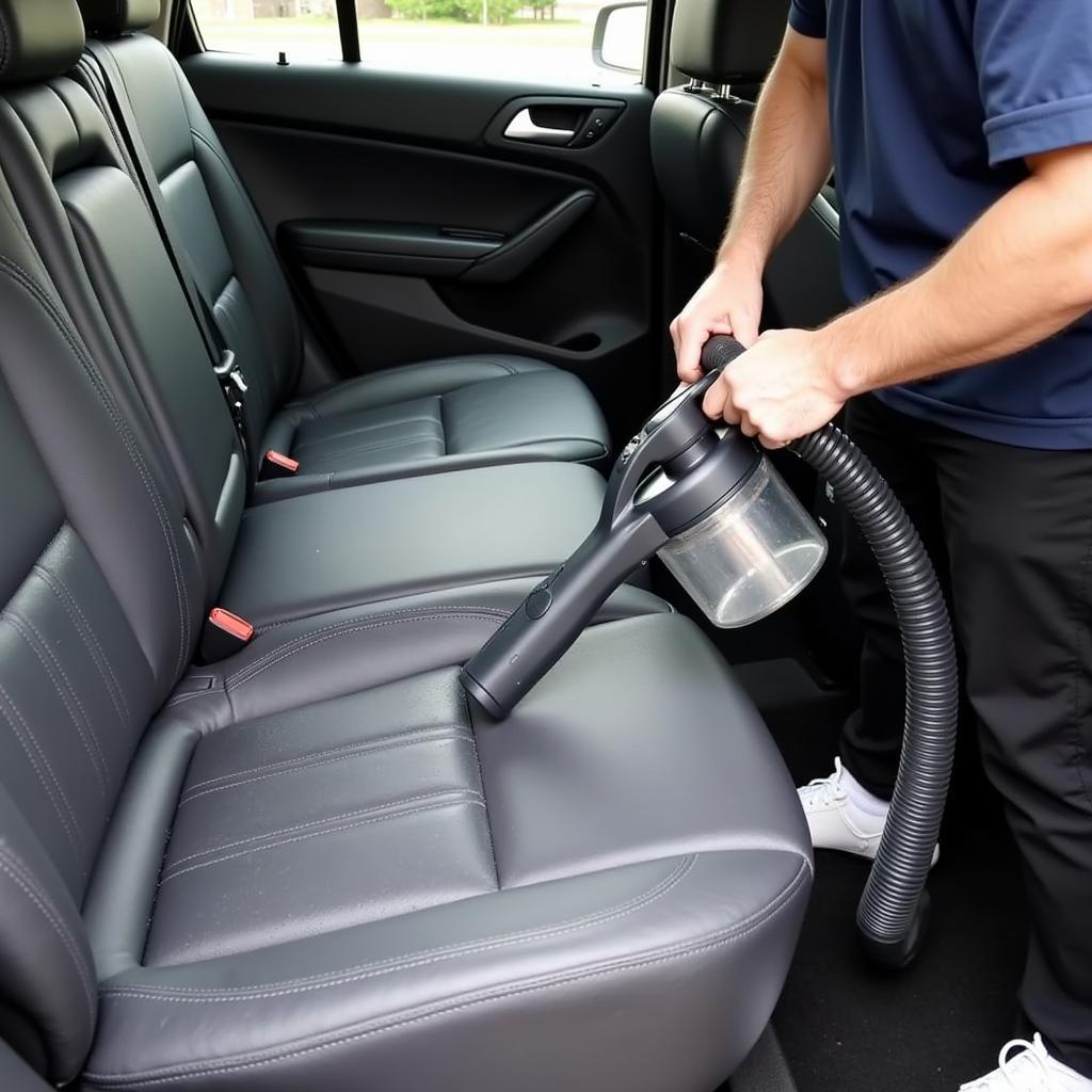 Car Detailing with Extractor Vacuum