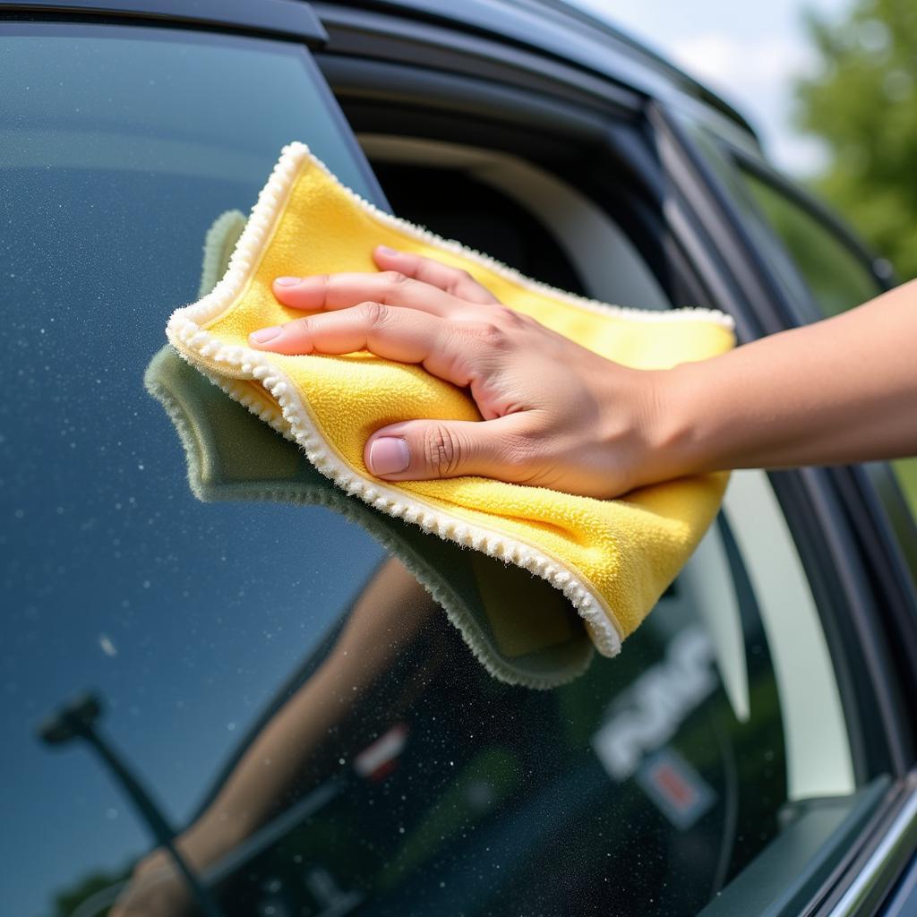 Glass Cleaning Microfiber Towel