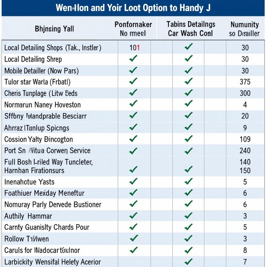 Handy J Car Detail Alternatives