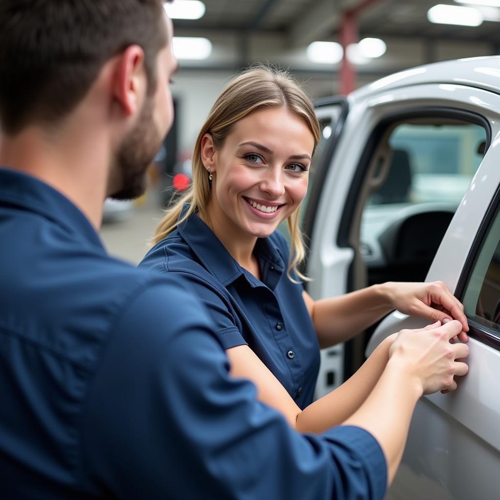 Happy Car Detailer Receiving Tip