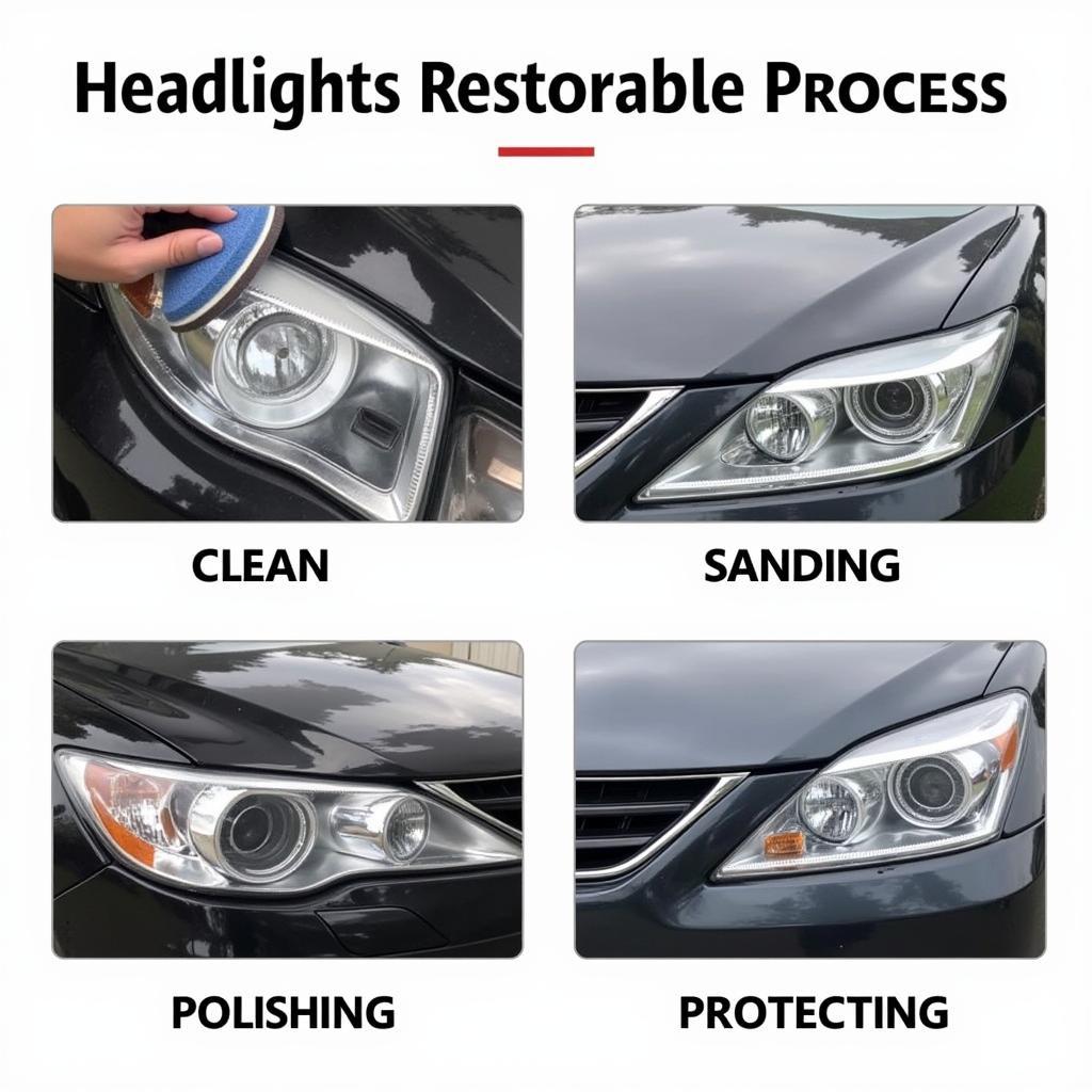 Headlight Restoration Process