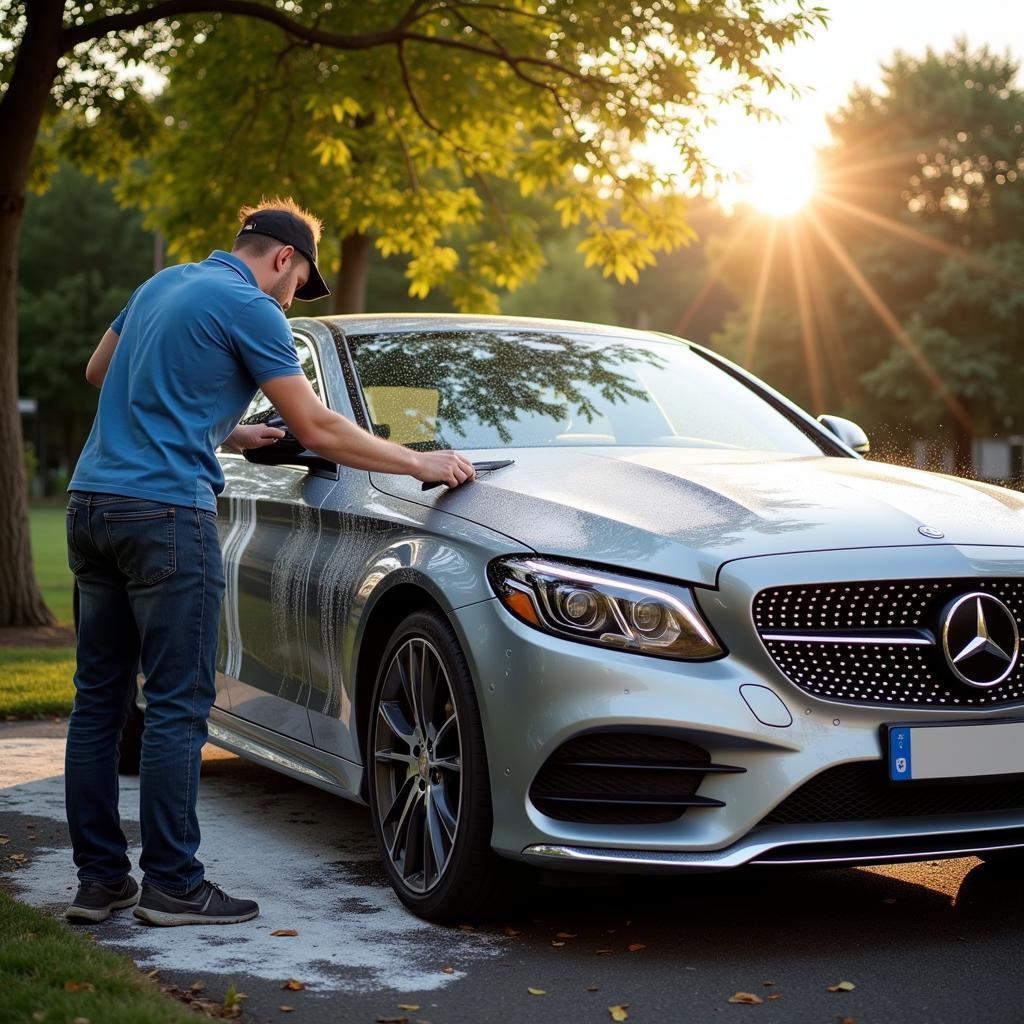 Detailing Your Car in the Shade