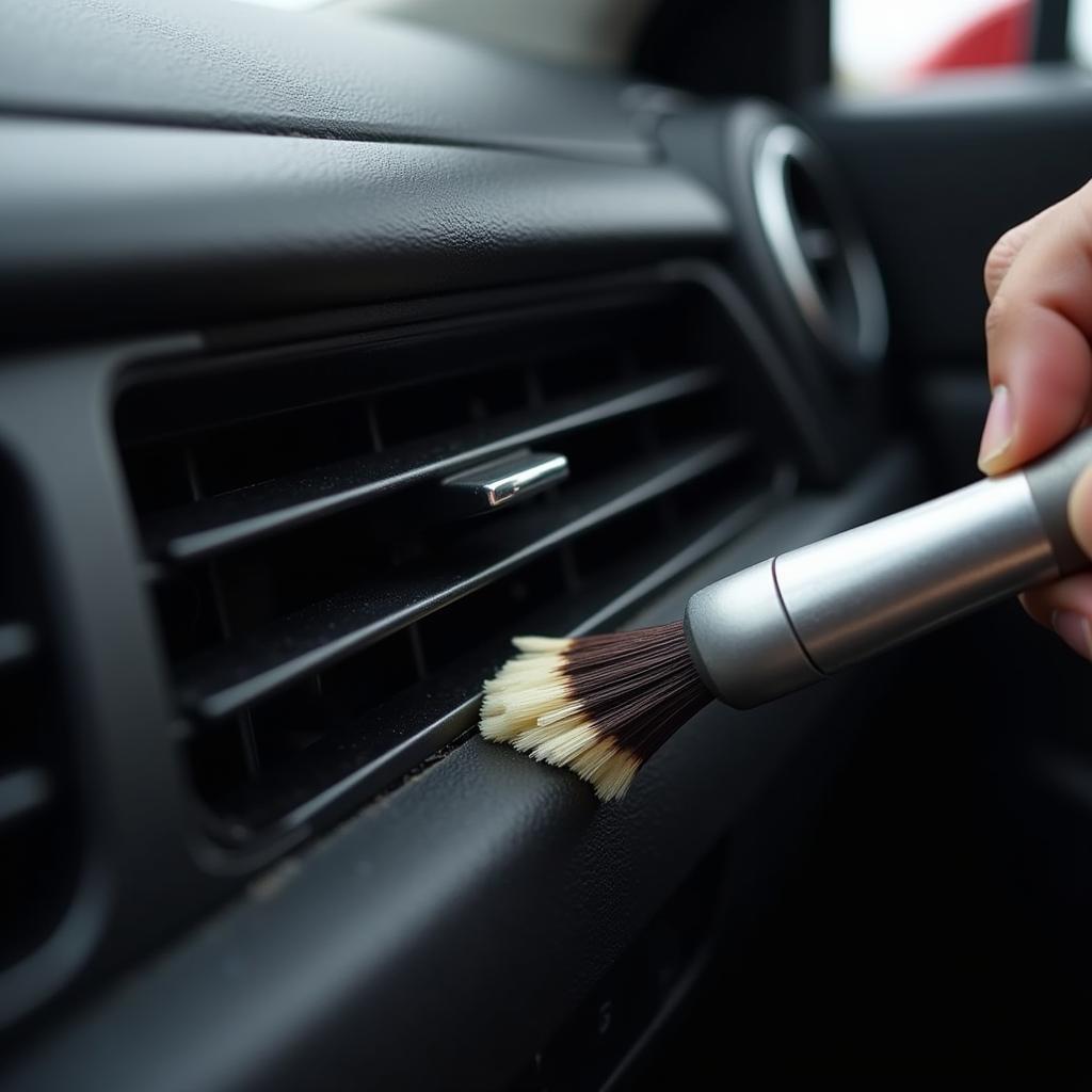 Professional cleaning car interior