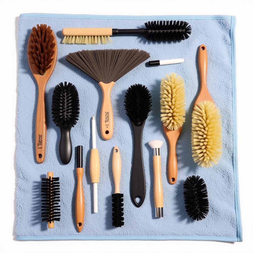 Interior Car Detailing Brushes Kit