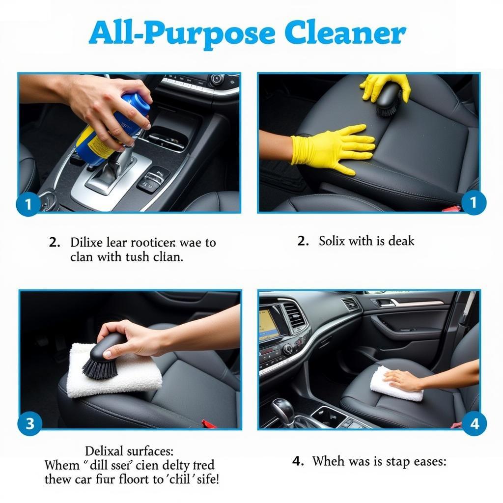 Using All-Purpose Cleaner for Interior Car Detailing