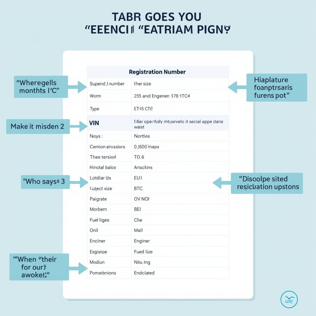 Interpreting Car Registration Information