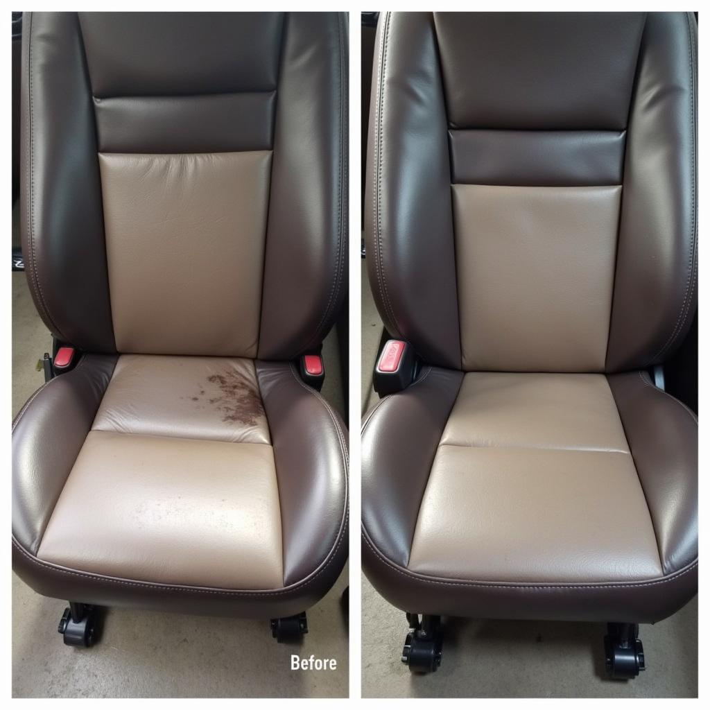 Leather Car Seat Water Stain Removal