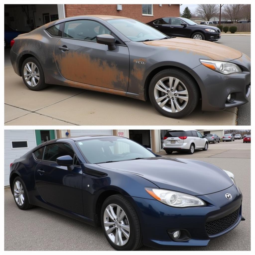 Before and After Car Detailing in Libertyville