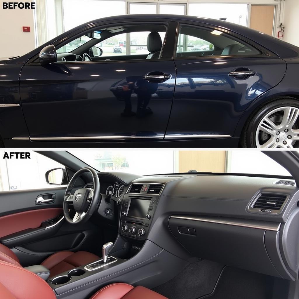 Before and After Results of Liquid X Car Detailing