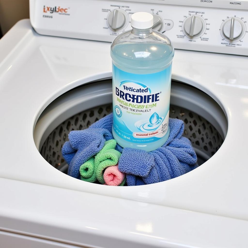 Washing car detailing microfiber cloths in a washing machine