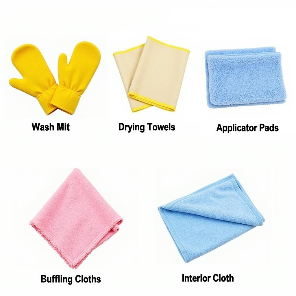 Different Types of Microfiber Cloths for Car Detailing