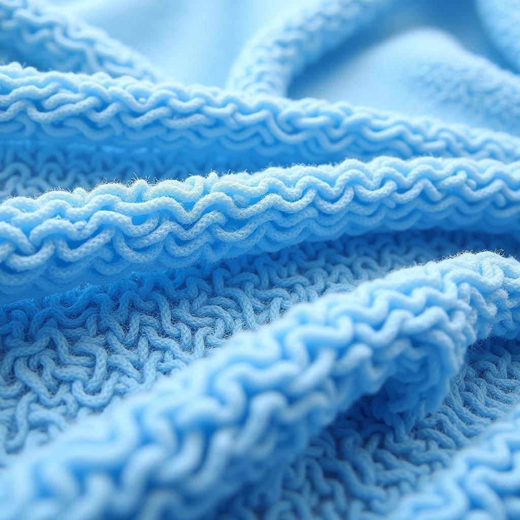 Close-up of Microfiber Towel Fibers