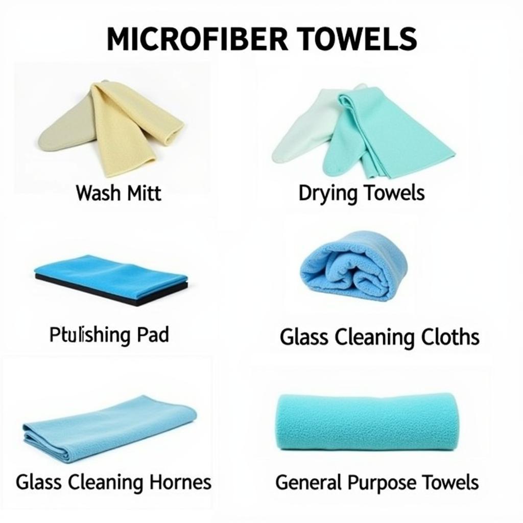 Different Types of Microfiber Towels for Car Detailing