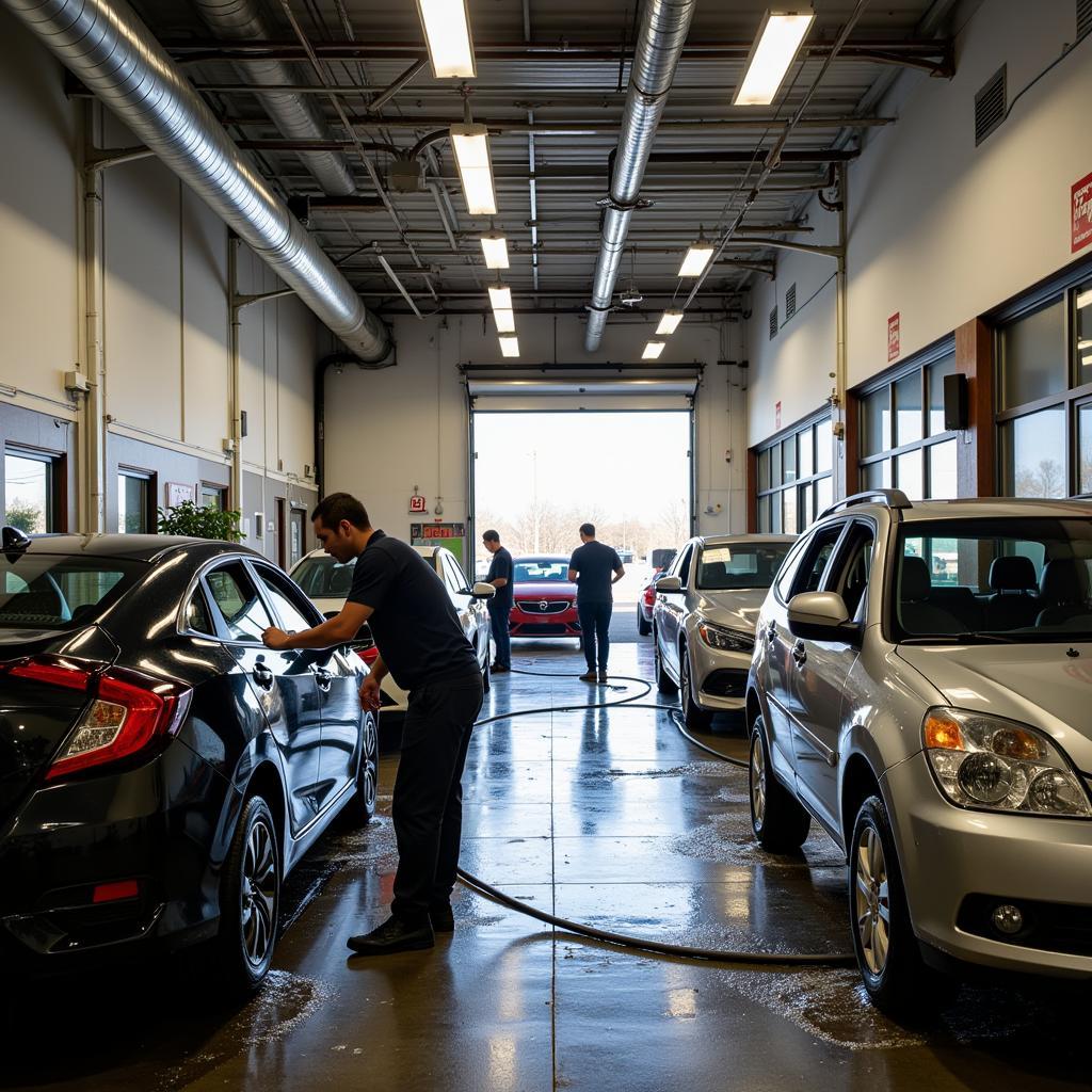 Milwaukee car detailing services in action