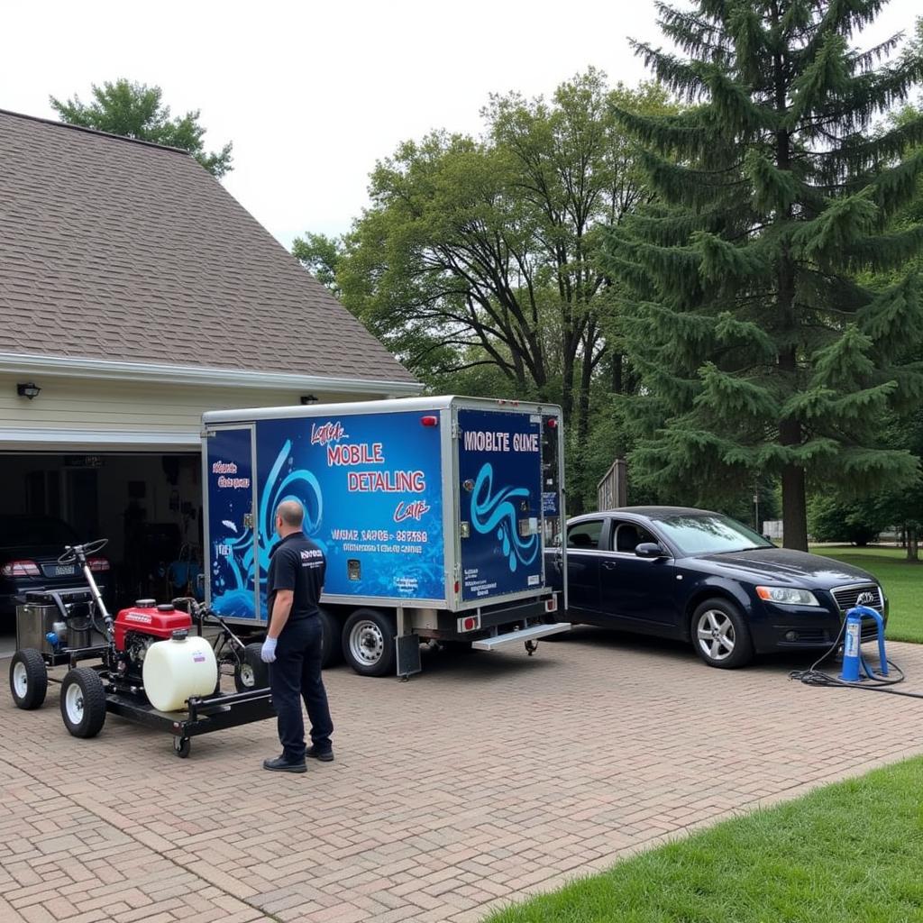 Mobile Car Detailing Service at a Client's Home