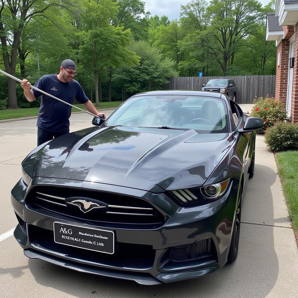 Mobile Car Wash and Detailing in Action