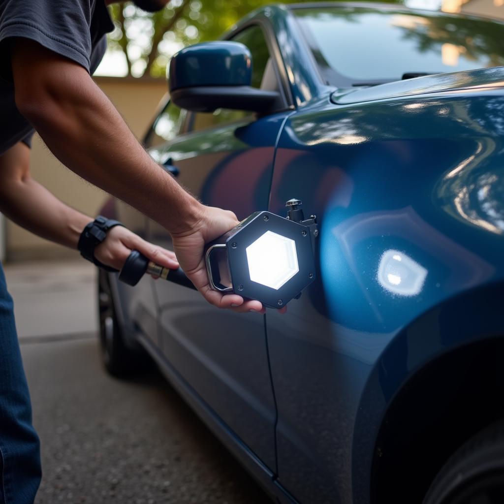 Mobile Detailing with Hexagon Light