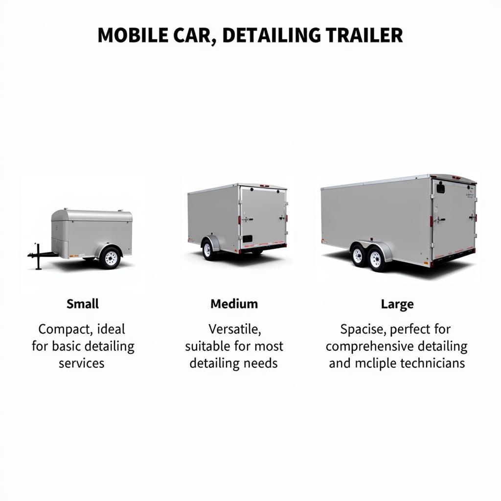 Mobile Car Detailing Trailers: Size Comparison