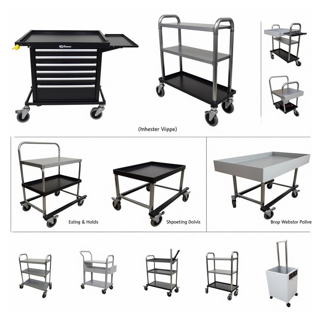 Modular Detailing Cart System with Customizable Components