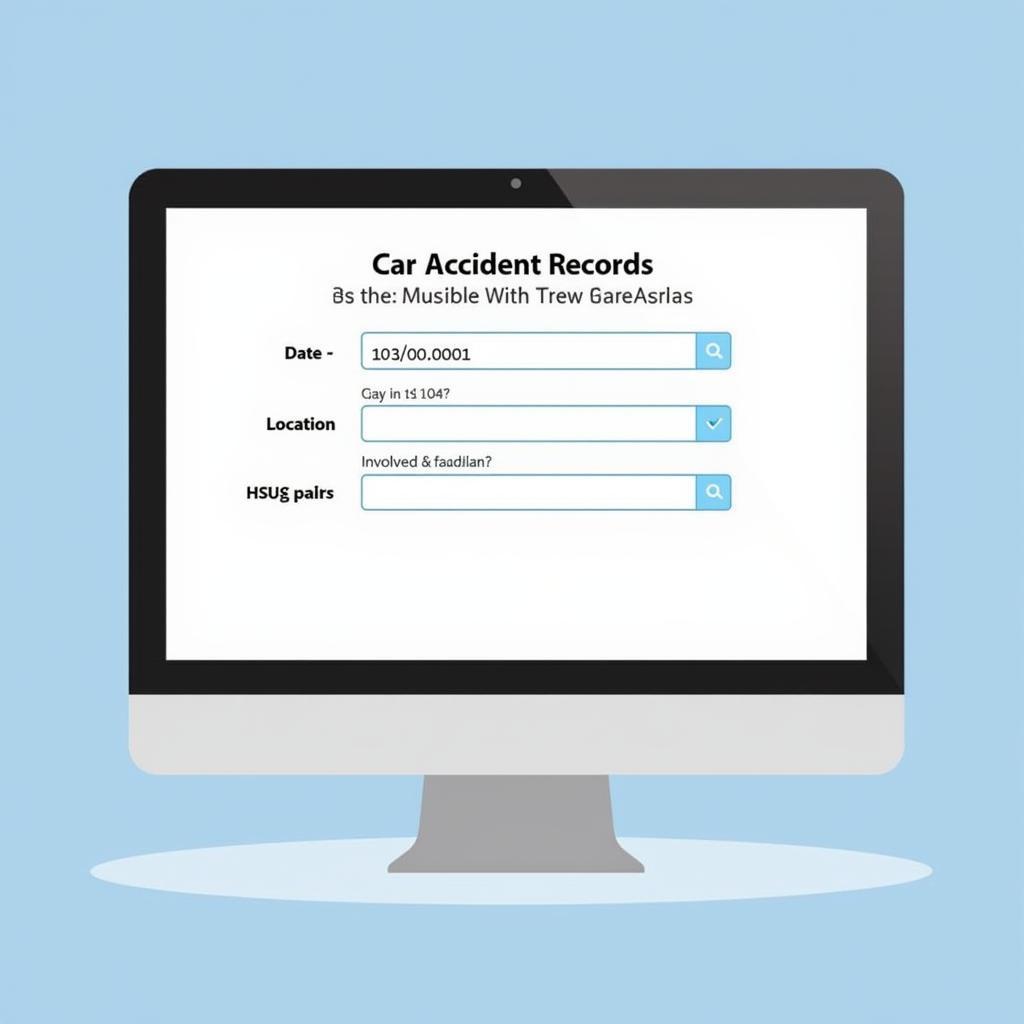 Online database displaying car accident records