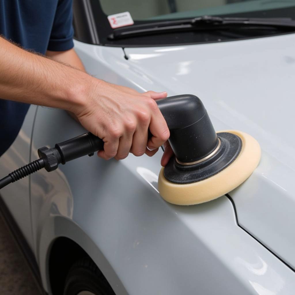 Polishing Car Paint