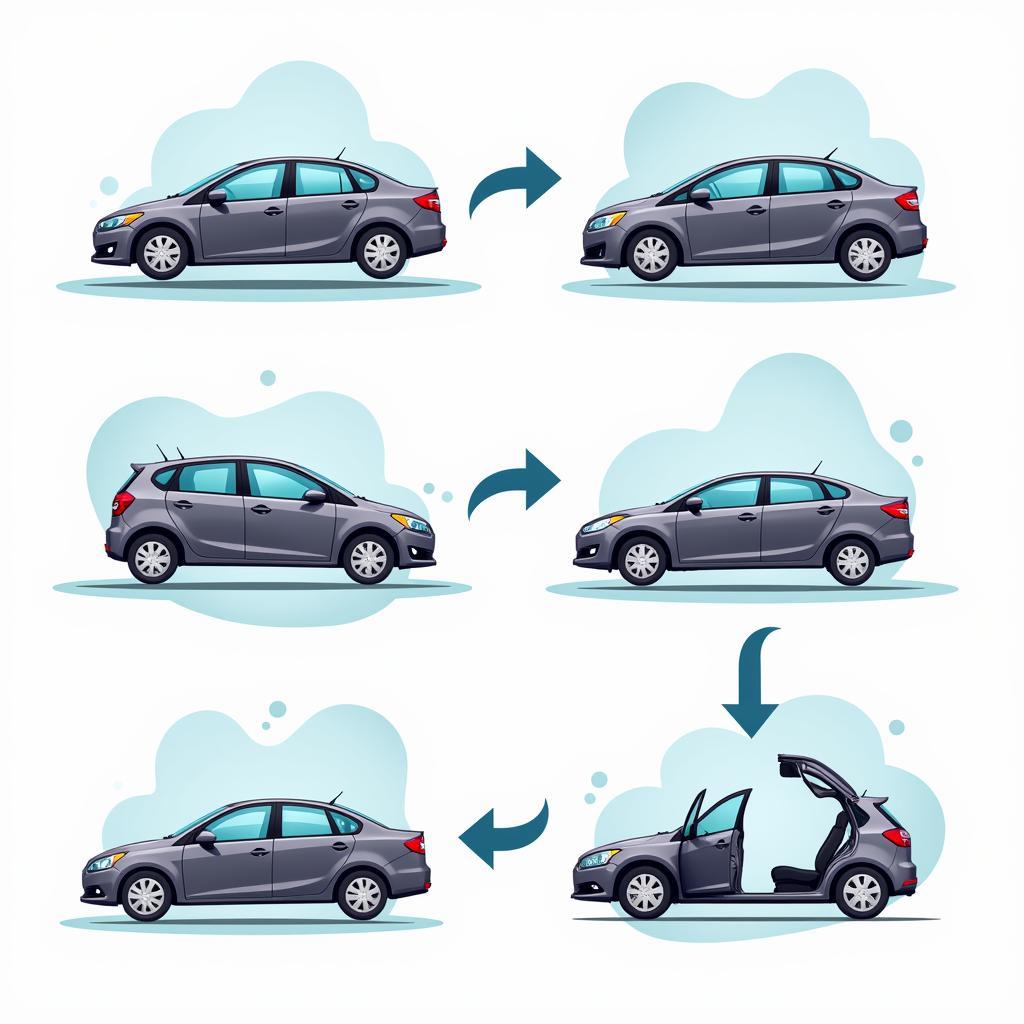 Post-Accident Car Detailing Process Stages