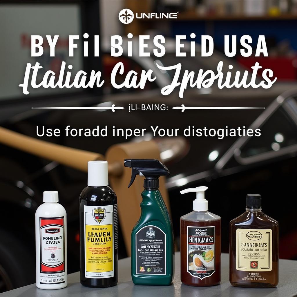 Premium Car Detailing Products for Italian Cars