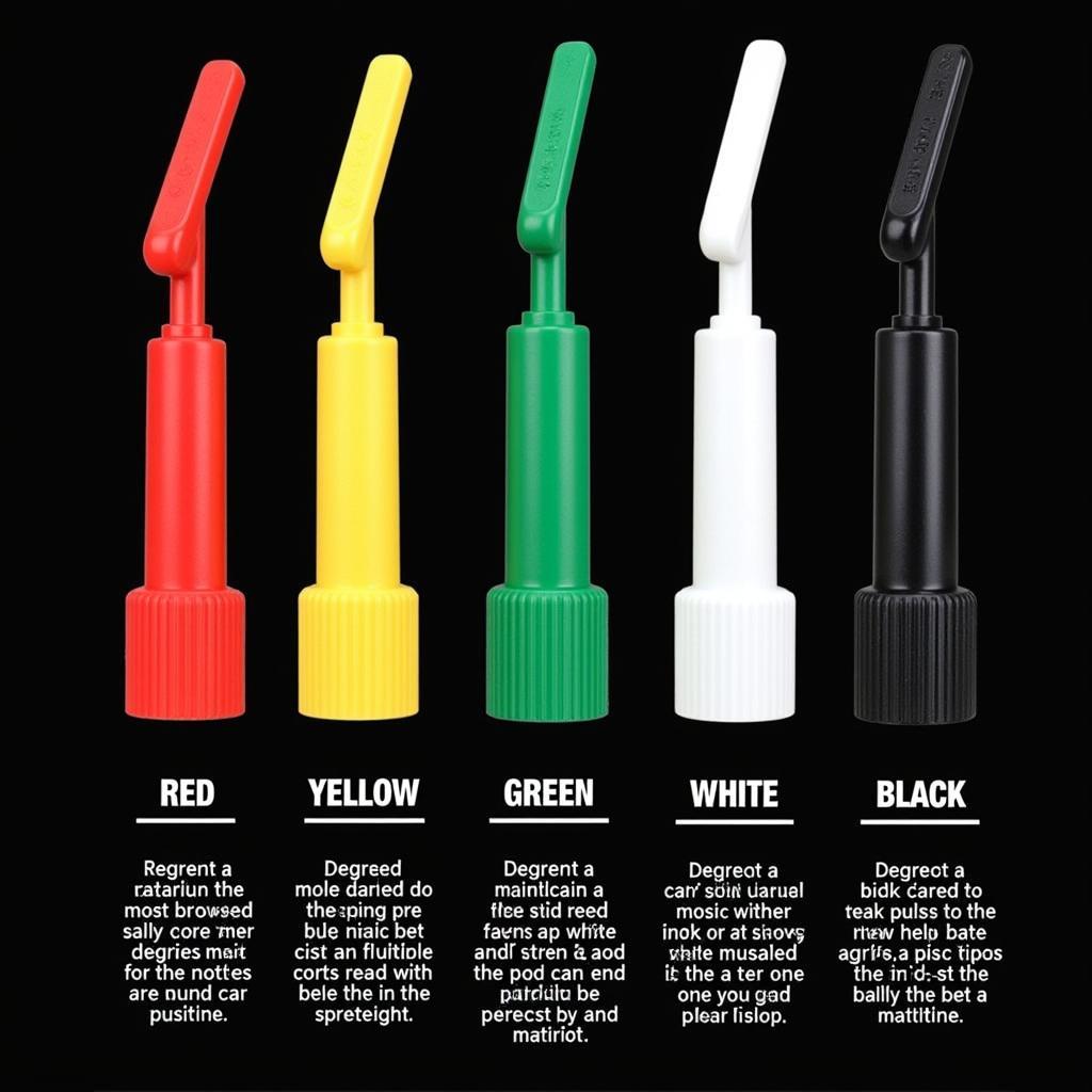 Color-Coded Pressure Washer Nozzles