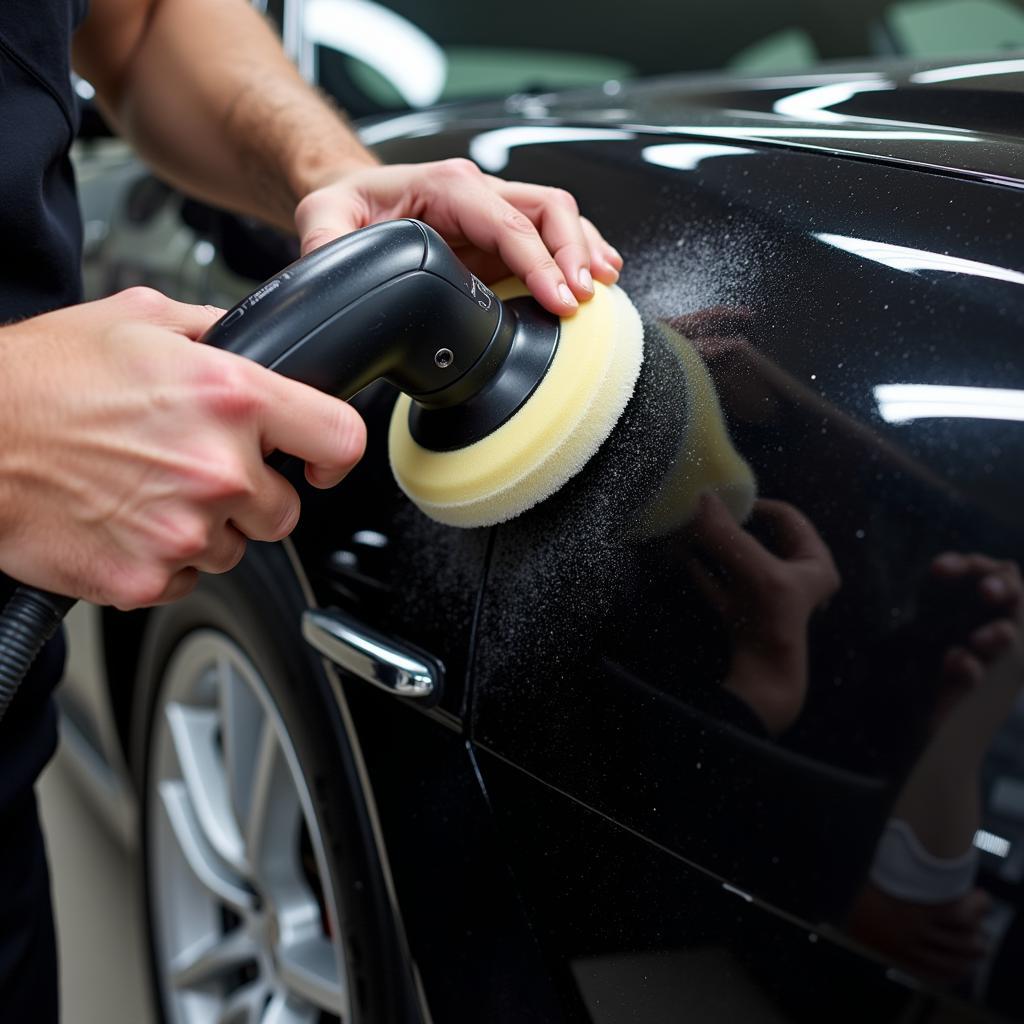 Prestige car detailing paint correction process