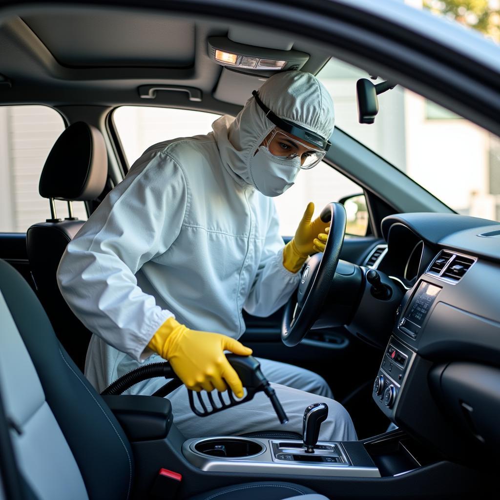 Professional Car Detailing in Action