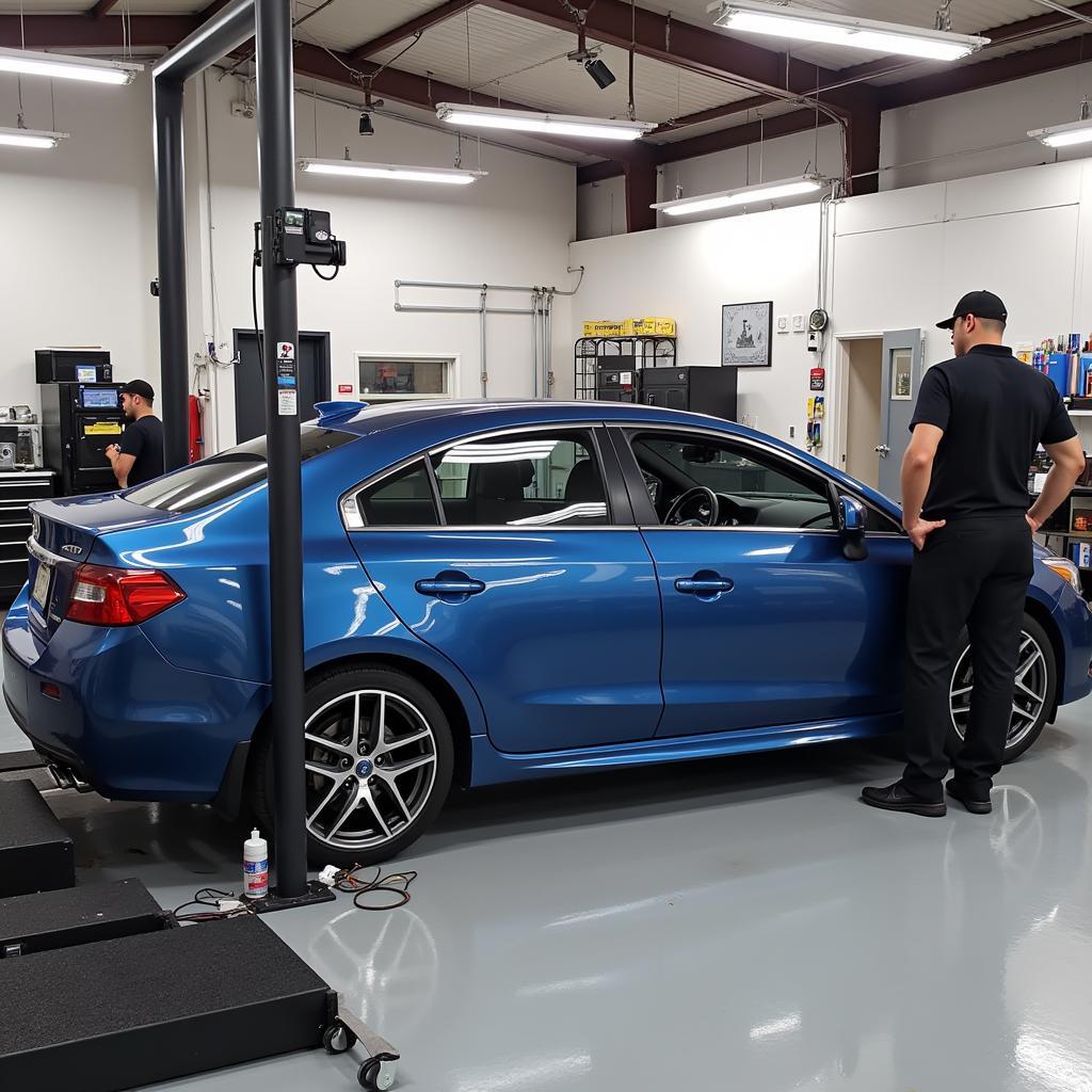 Car Detailing Shop Interior