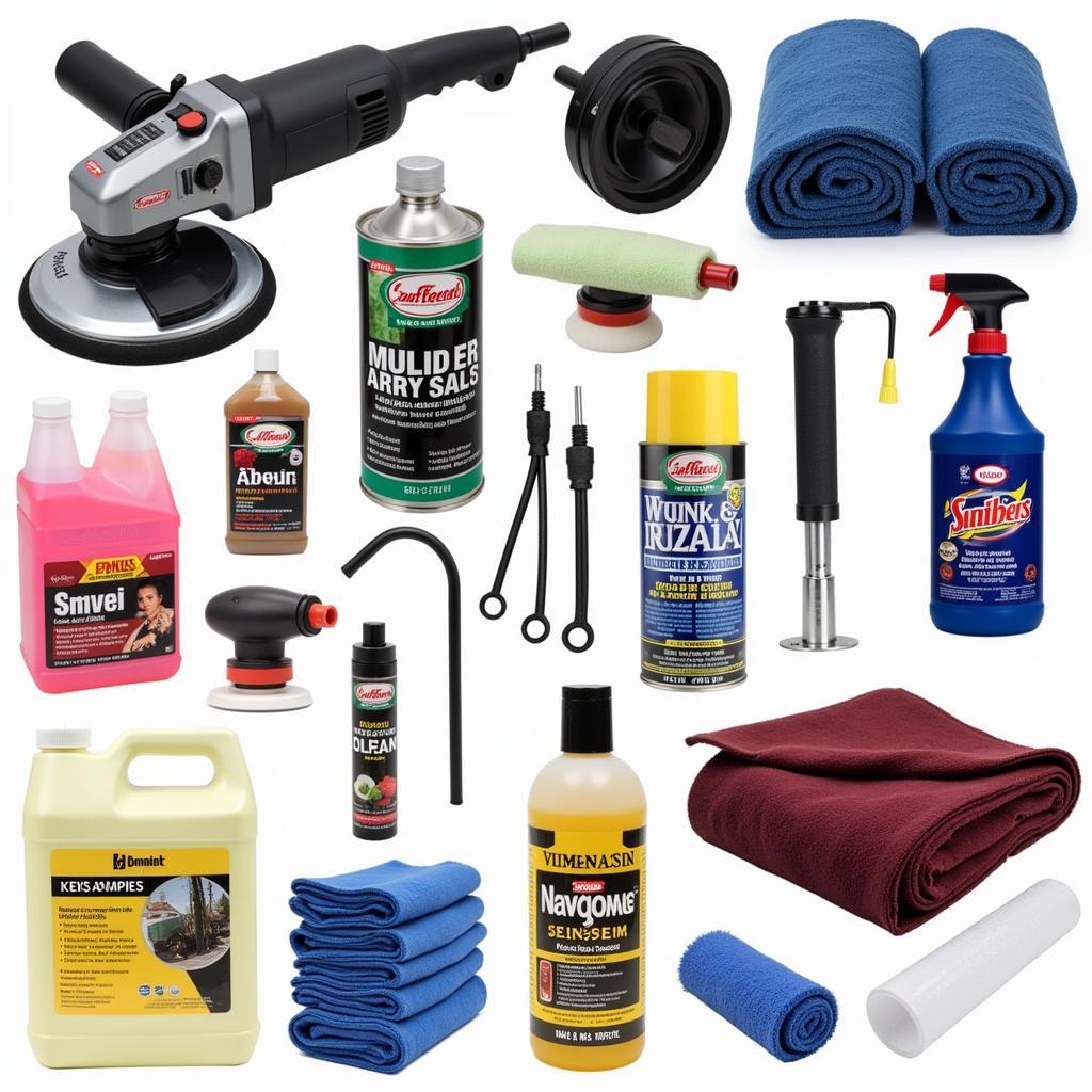 Professional Car Detailing Tools and Products