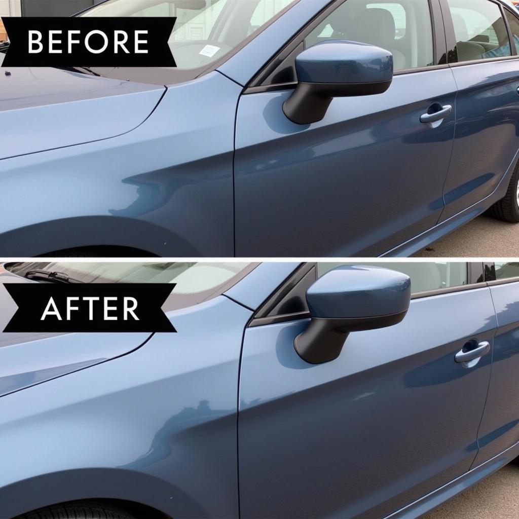 Professional paint chip repair process