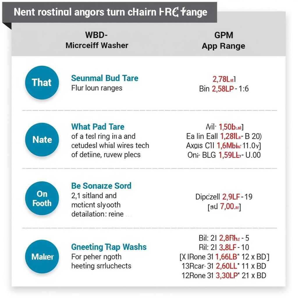 Chart comparing PSI and GPM for car detailing