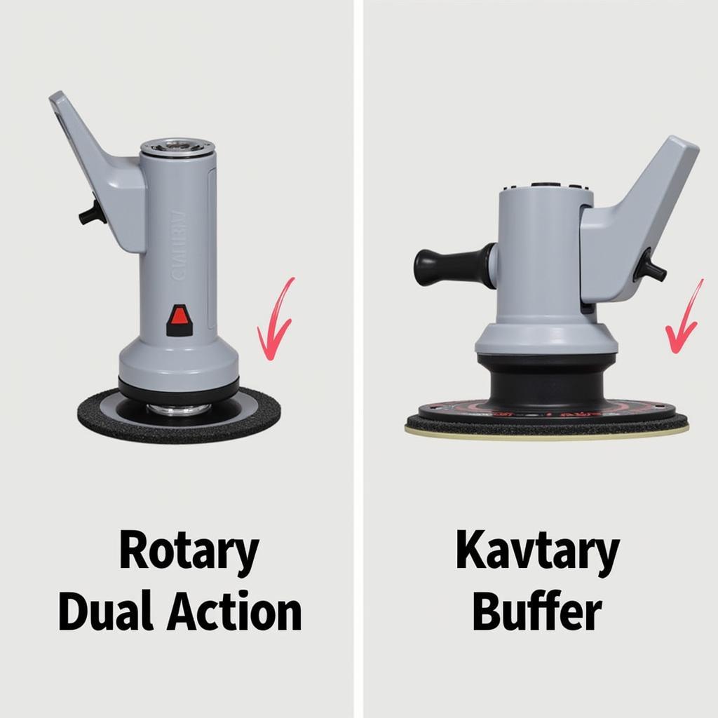 Comparison between a rotary and a dual action buffer