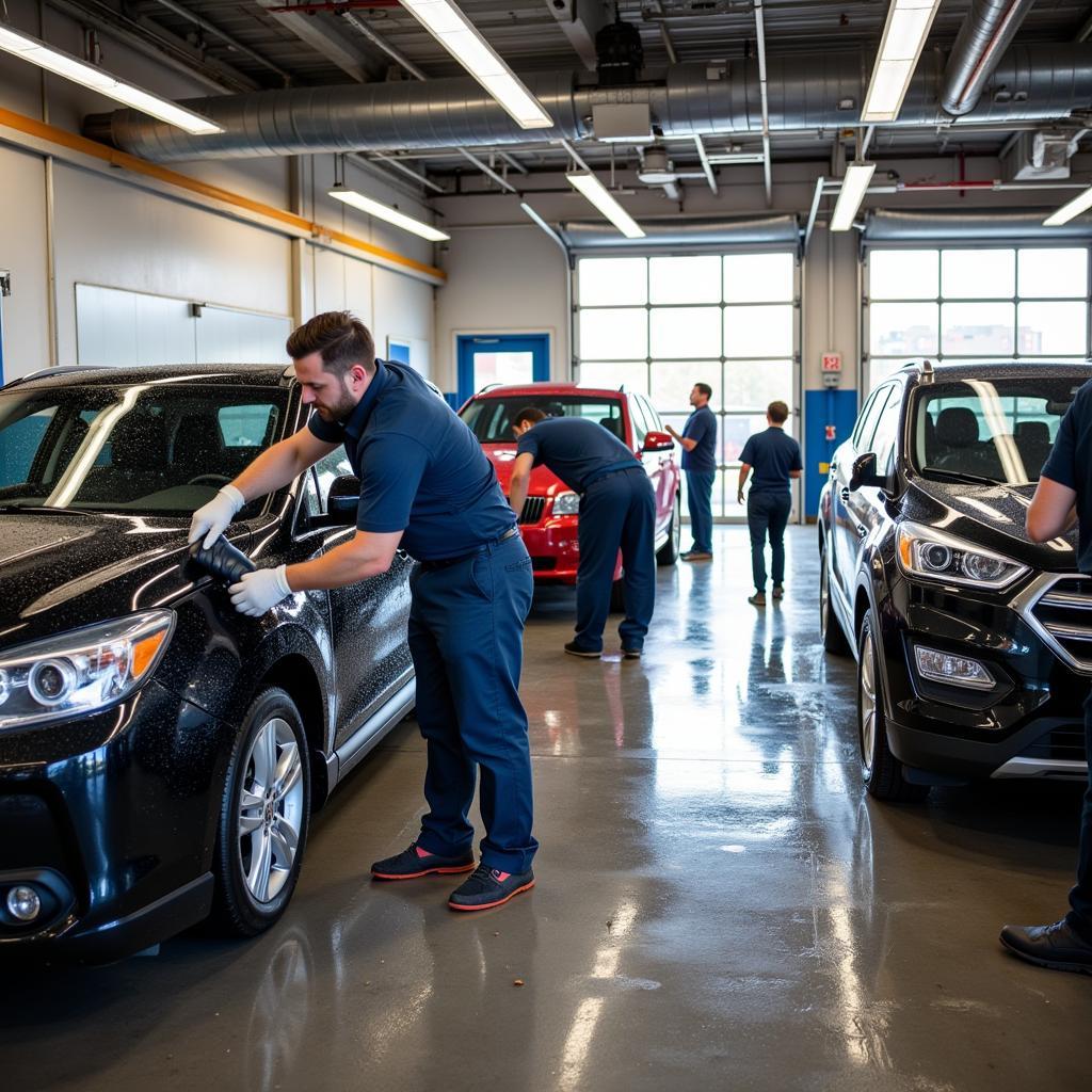 Sacramento car detailing services in action