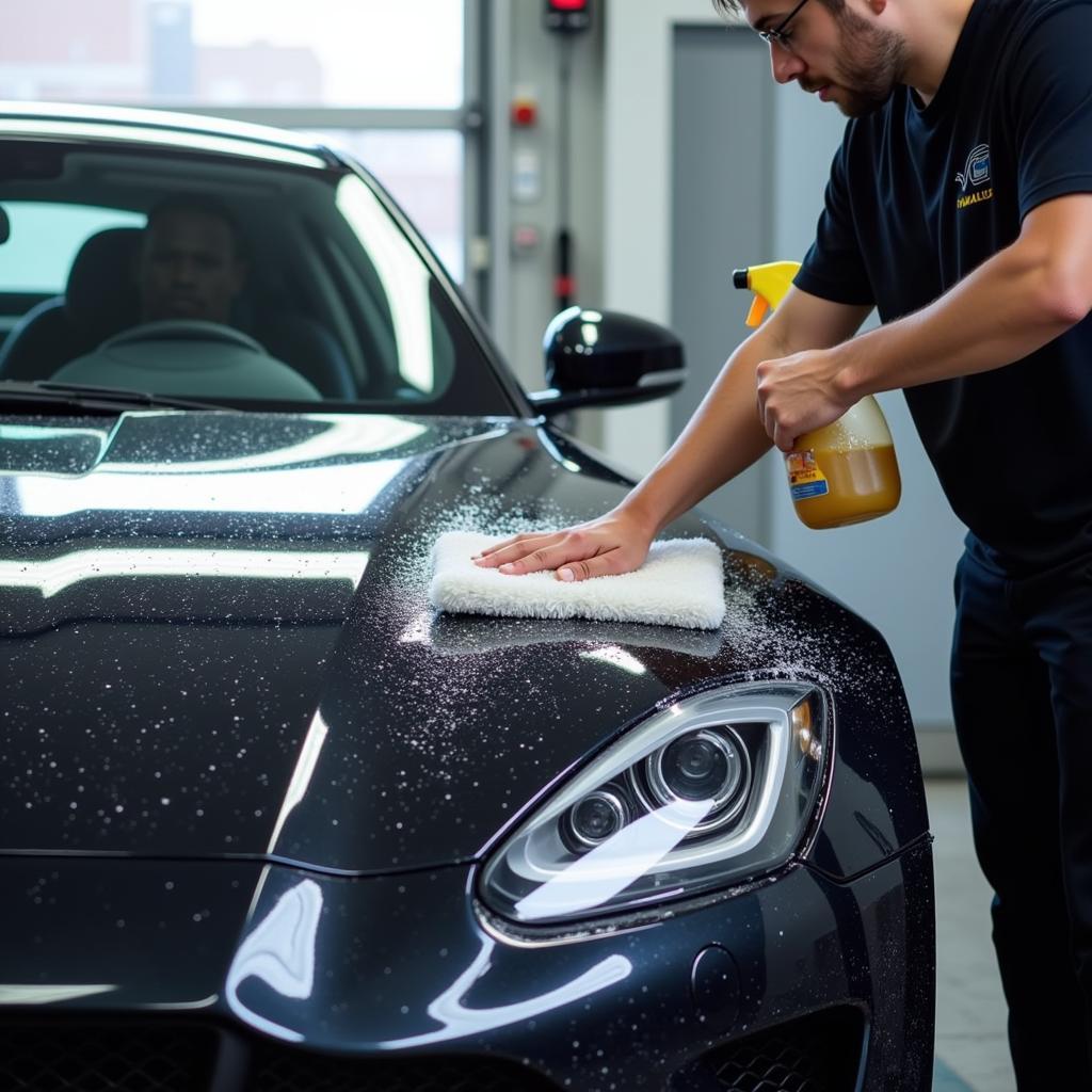 Exterior car wash in Salt Lake City