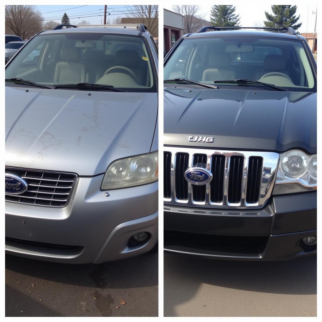 Santa Fe car detailing before and after