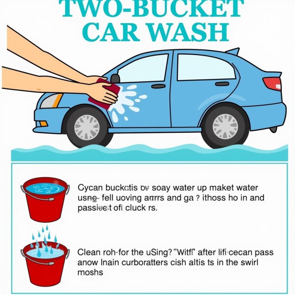 Two-Bucket Car Wash Method Demonstration