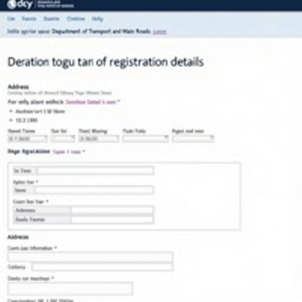 Updating Car Rego Details Online