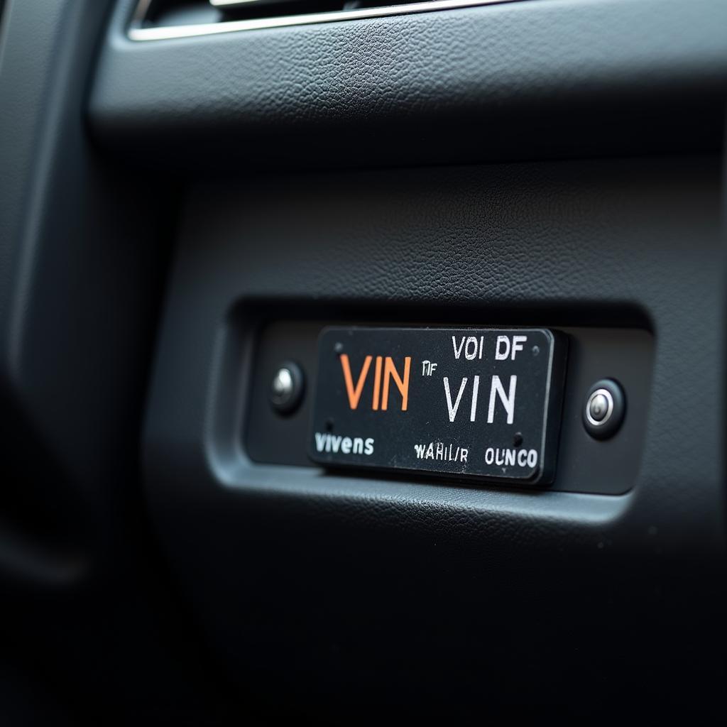 Vehicle Identification Number (VIN)